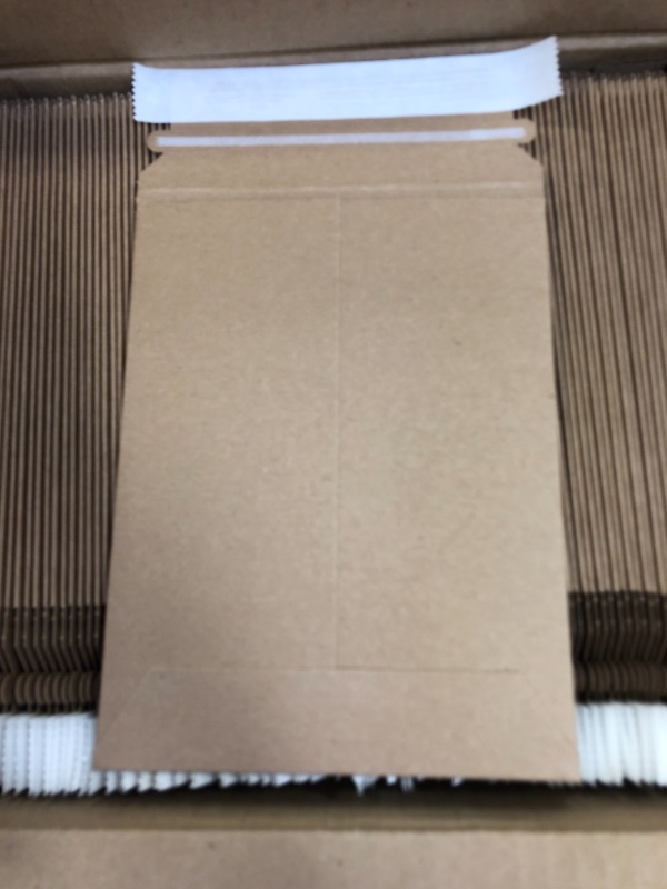 Photo 2 of 100 Pack 6X8 inch Self Seal Photo Document Mailers Stay Flat White Cardboard Envelopes White Photography Mailersfor CD, Photos, Document byZMYBCPACK
