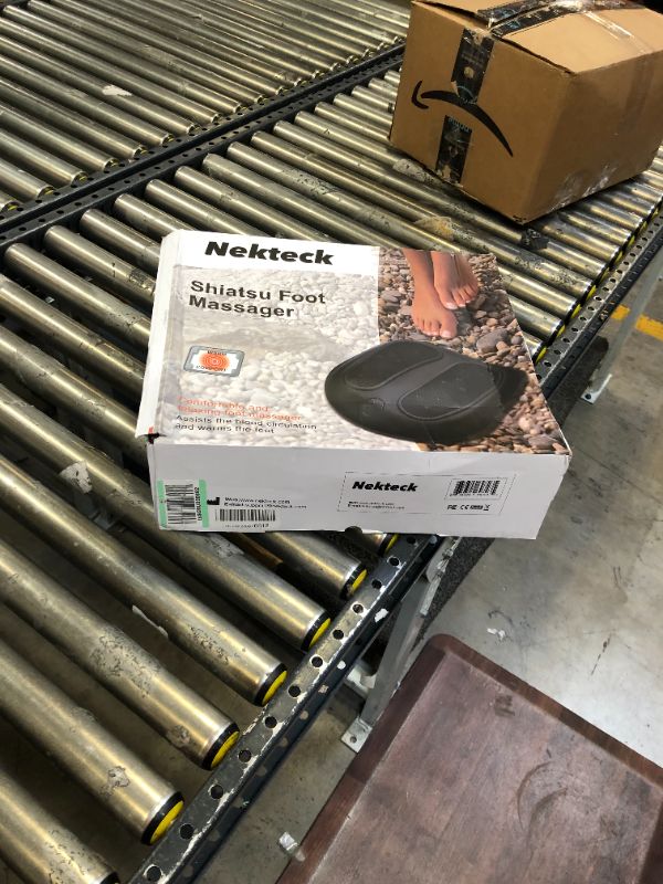 Photo 1 of Nekteck Foot Massager with Heat, Shiatsu Heated Electric Kneading Foot Massager Machine for Plantar Fasciitis, Built-in Infrared Heat Function and Power Cord
