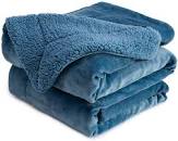 Photo 1 of blue double sided blanket