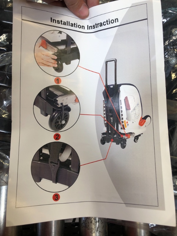 Photo 3 of Car Seat Travel Carts , Stroller with Wheels,for Air Travel , Light and Portable
