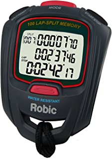 Photo 1 of Robic SC-717W 100 Dual Memory Stopwatch, Slate/Red