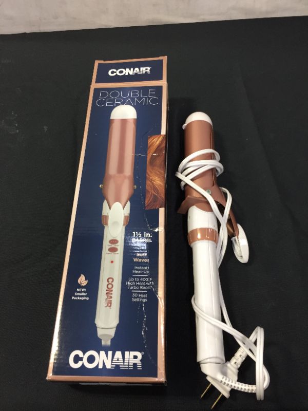 Photo 2 of CONAIR DOUBLE CERAMIC 1 1/2 INCH BARREL CONAUIR+