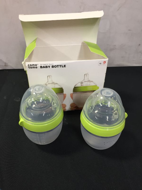 Photo 3 of Comotomo Baby Bottle, Green, 5 Ounce (2 Count)
DAMAGES TO PACKAGING 