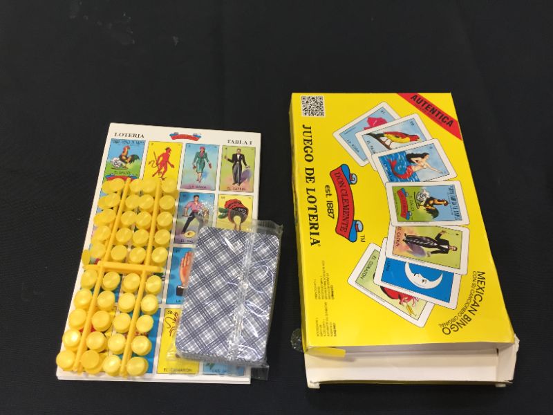 Photo 2 of Authentic Loteria Card Game Gift Box Set (Premium pack) MINOR DAMAGES TO BOX FROM EXPOSURE