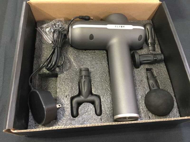 Photo 1 of Flyby F2Pro Percussion Muscle Massage Gun Deep Tissue for Athletes, Lightweight (Metallic Gray)
1 Count (Pack of 1)