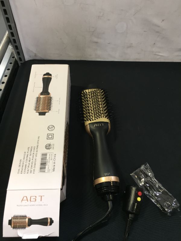 Photo 2 of AGT Hot Air Brush 4 In 1 Hair Dryer Brush & Volumizer Straight&Curly Hair 1200W
