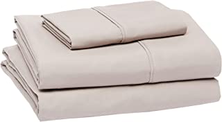 Photo 1 of Amazon Basics Lightweight Super Soft Easy Care Microfiber Bed Sheet Set with 14" Deep Pockets - Twin, Taupe