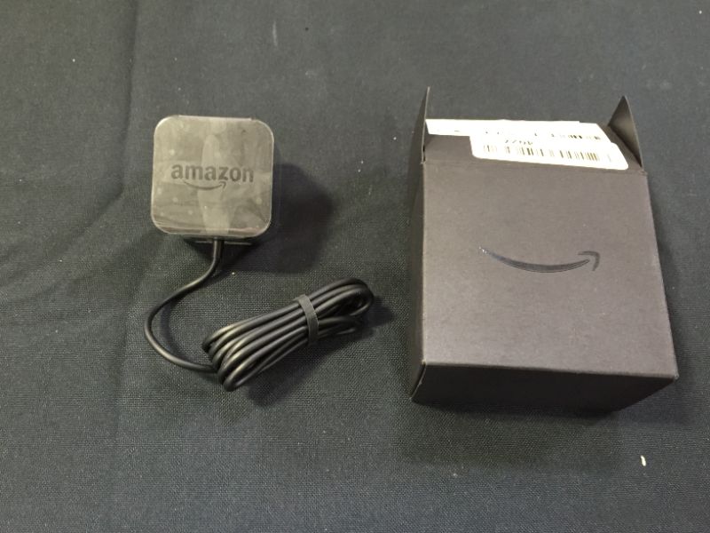 Photo 2 of Amazon Echo Power Adapter 15W Black: Echo Dot (3rd Gen), Echo Dot with Clock, Echo Show 5, Echo Spot, Fire TV Cube
