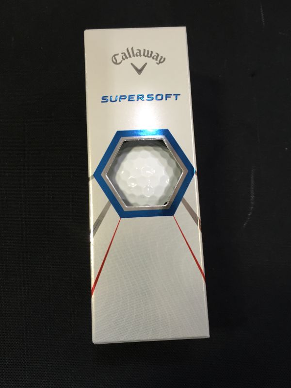 Photo 2 of 1 SLEEVE (3 GOLFBALLS) CALLAWAY SUPERSOFT JERSEY DEVIL LOGO GOLF BALLS
