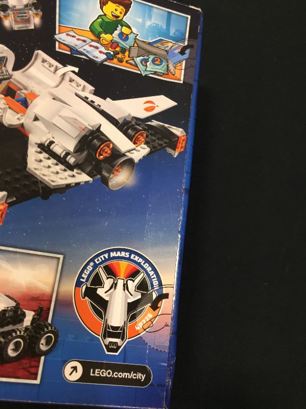 Photo 4 of LEGO City Space Mars Research Shuttle 60226 Space Shuttle Toy Building Kit  FACTORY SEALED, MINOR DAMAGES TO PACKAGING 