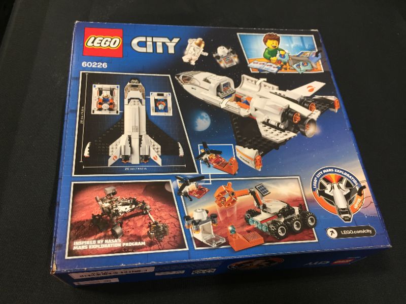 Photo 2 of LEGO City Space Mars Research Shuttle 60226 Space Shuttle Toy Building Kit  FACTORY SEALED, MINOR DAMAGES TO PACKAGING 