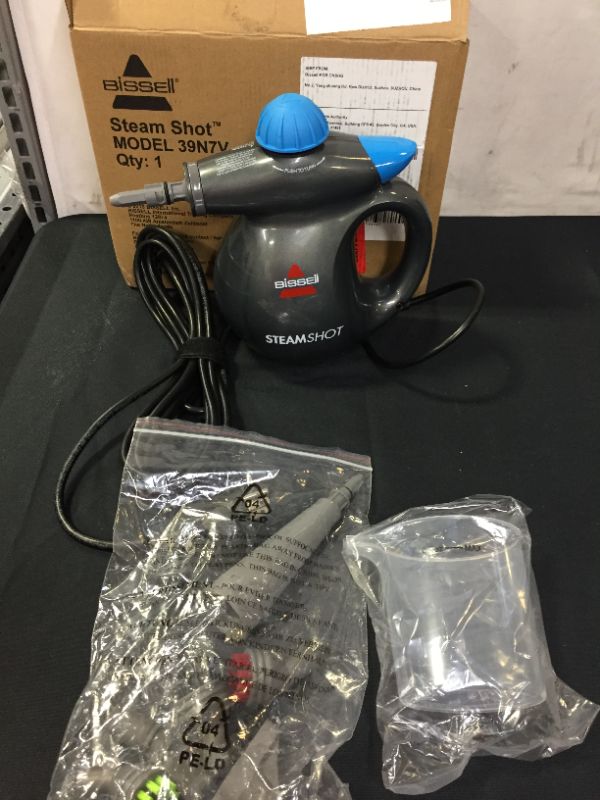 Photo 2 of Bissell SteamShot Hard Surface Steam Cleaner with Natural Sanitization, Multi-Surface Tools Included to Remove Dirt, Grime, Grease, and More, 39N7V
