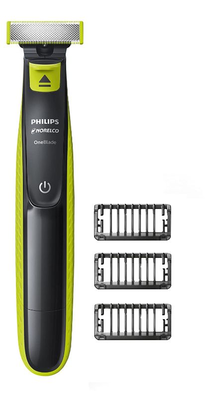 Photo 1 of Philips Norelco OneBlade Hybrid Electric Trimmer and Shaver, Frustration Free Packaging, QP2520/90
 (MISSING BLADES)