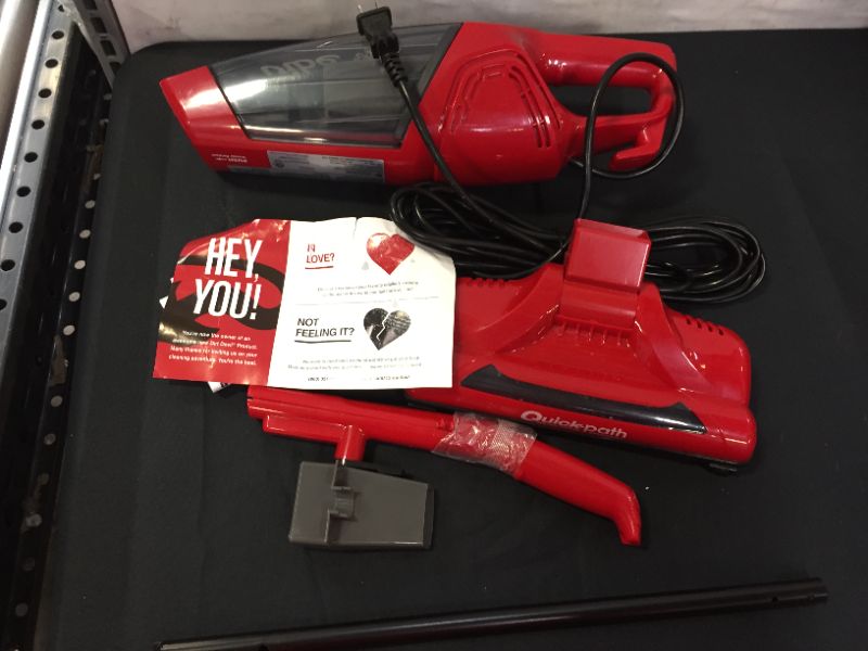 Photo 2 of Dirt Devil Vibe 3-in-1 Vacuum Cleaner, Lightweight Corded Bagless Stick Vac with Handheld, SD20020, Red