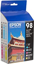 Photo 1 of Epson 98 Black & Color C/M/Y/LC/LM - -Ink -Cartridges, T098120-BCS, High Yield, Combo 6/Pack (MISSING 1 PACK)