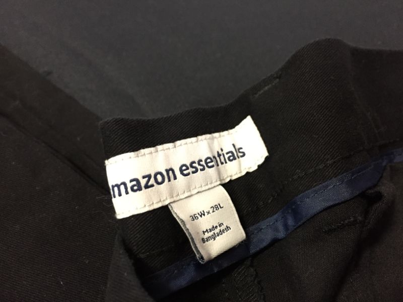 Photo 2 of 36W x 28L AMAZON ESSENTIALS MEN'S PANTS 