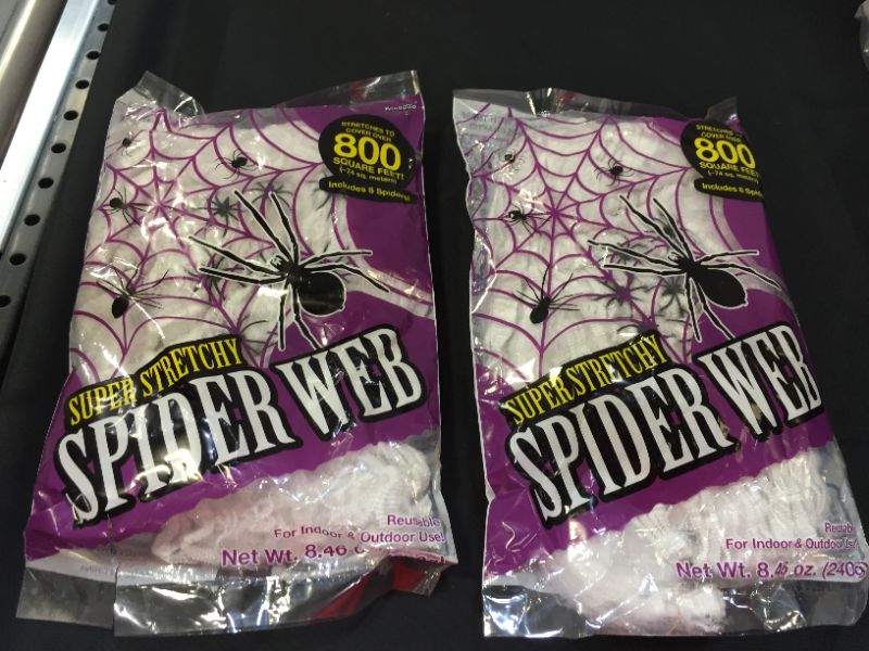 Photo 1 of 2 PACK 800 SQ FEET SPIDER WEB 