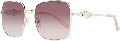 Photo 1 of GUESS Factory Women's Rhinestone Square Aviator Sunglasses
