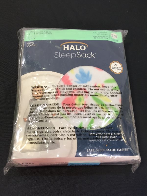 Photo 2 of HALO Sleepsack Micro-Fleece Wearable Blanket, TOG 1.0, Water Color Floral, X-Large
