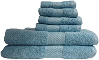 Photo 1 of Lantrix Soft 100% Natural Cotton 6 Piece Towel Set (LT. Blue)