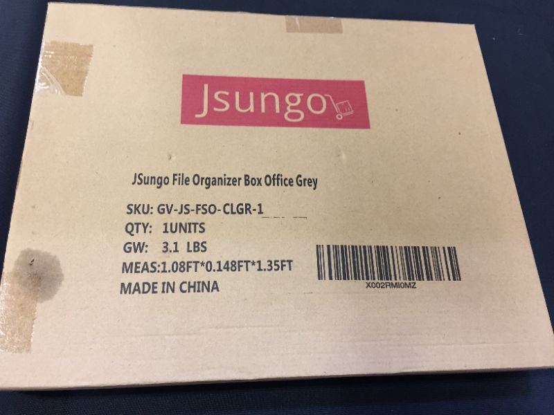 Photo 1 of JSungo File Organizer Box Office Document Storage with 5 Hanging Filing Folders, Collapsible Linen Storage Box with Lids, Home Portable Storage with Handle, Letter Size Legal Folder, Grey
BRAND NEW