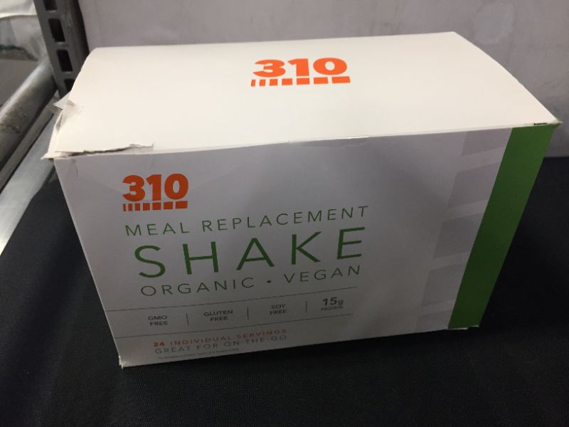 Photo 2 of 24 CT Organic Shake Box - Vegan Plant Protein Powder and Meal Replacement Shake - By 310 Nutrition - Gluten, Dairy and Soy Free - 0g of Sugar | Keto and Paleo Friendly (Variety)
EXP APRIL 2023 (MINOR DAMAGES TO PACKAGING)