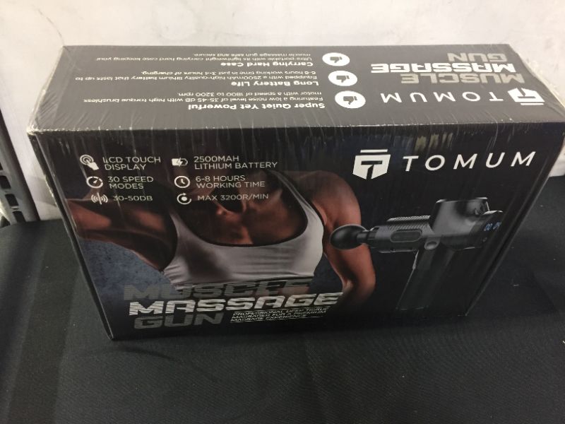 Photo 2 of  Muscle Massage Gun - Deep Tissue Percussion Muscle Massager for Athletes & Any Adult - Electric Portable Handheld Personal Body Therapy Massage Gun for Pain Relief - 30 Speeds with 6 Massage Heads FACTORY SEALED 