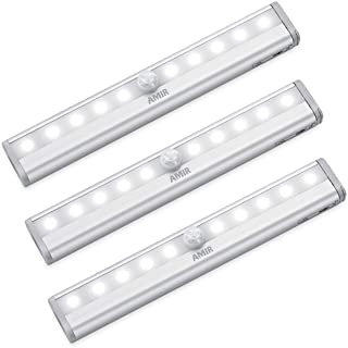 Photo 1 of AMIR (Upgraded Version) Motion Sensor Lights, Battery-Powered LED Night Lights, Stick-Anywhere Closet Lights Stair Lights, Wall Lights for Hallway, Bathroom, Bedroom, Kitchen etc. (White - Pack of 3)
