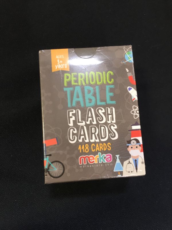 Photo 2 of merka Kids’ Educational Flashcards: Periodic Table of The Elements Game (118 Cards) – an Engaging Way to Learn Science and Chemistry – for Home or School Use – Recommended for Children Ages 5 and Up
