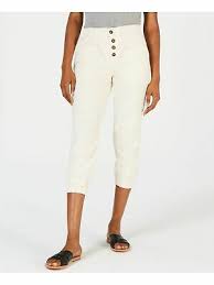 Photo 1 of FREE PEOPLE Womens Ivory High Waist Pants L 
