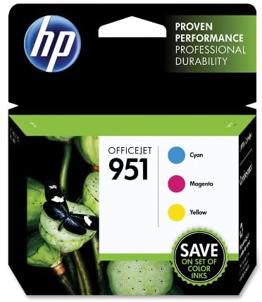 Photo 1 of HP 951 Cyan/Magenta/Yellow Original Ink Cartridge Combo Pack (CR314FN#140)
