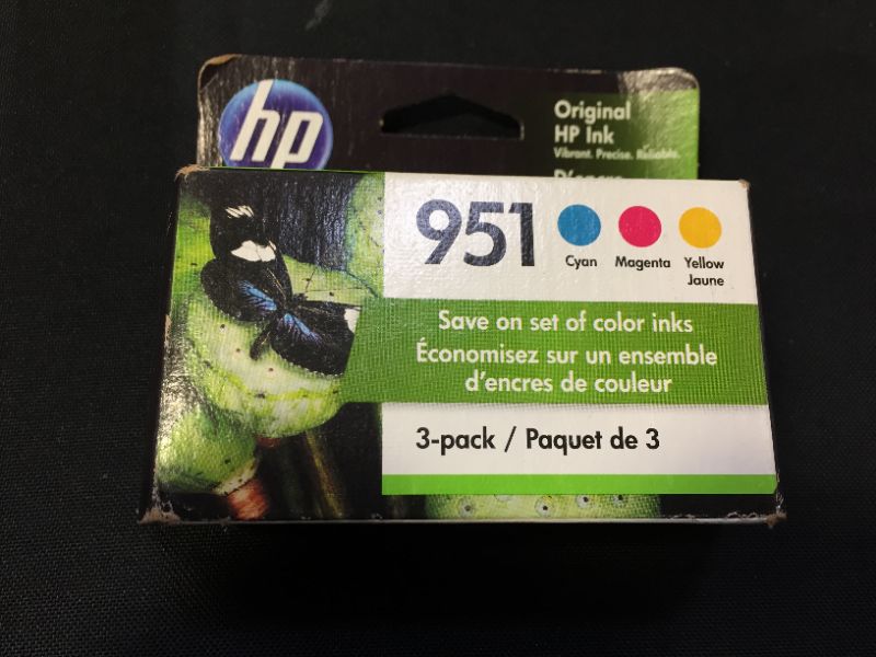 Photo 2 of HP 951 Cyan/Magenta/Yellow Original Ink Cartridge Combo Pack (CR314FN#140)
