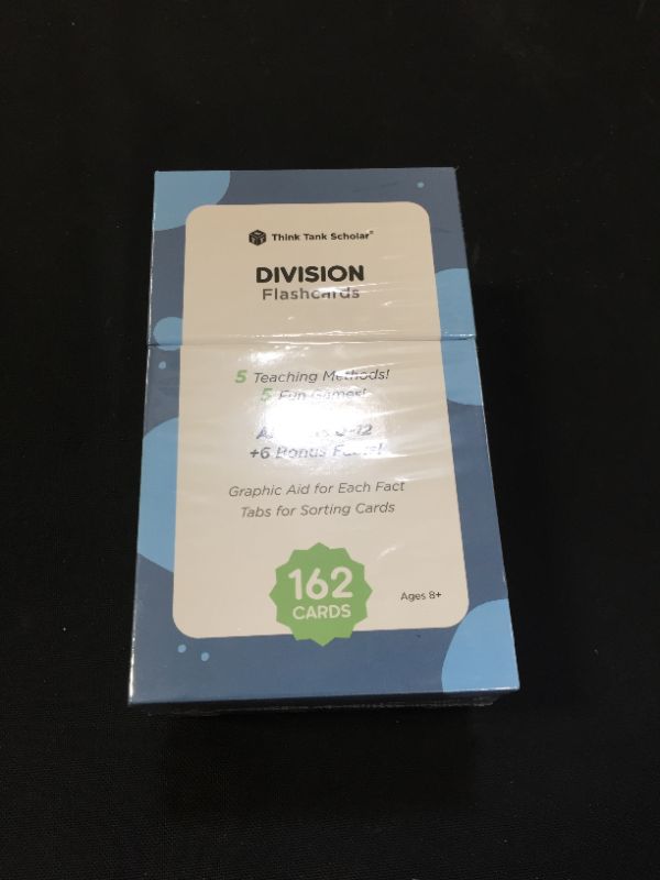 Photo 2 of 162 Division Flash Cards All Facts 0-12 Color Coded Best for Kids in 3rd, 4th 5th & 6th Grade FACTORY SEALED 