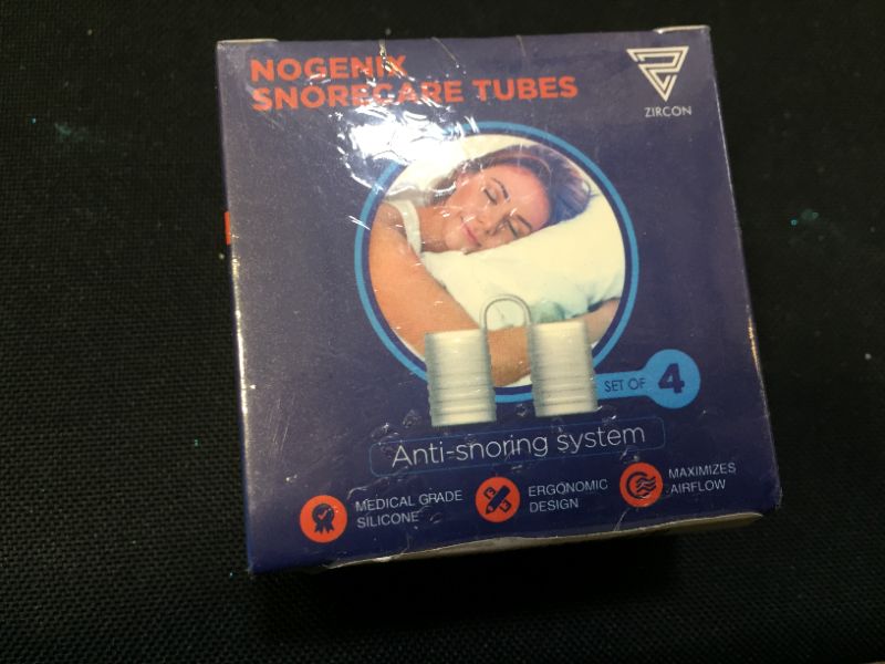 Photo 2 of Zircon Set of 4 Nose Vents to Ease Breathing - Anti Snoring - No Side Effects - Advanced Design - Reusable - Includes Travel Case FACTORY SEALED 
