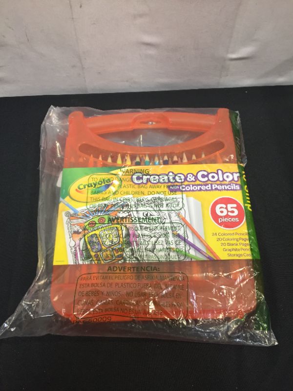 Photo 2 of Crayola Colored Pencils Coloring Art Case with Coloring Pages, Gift For Kids, Ages 4, 5, 6, 7, 8, Packaging May Vary
