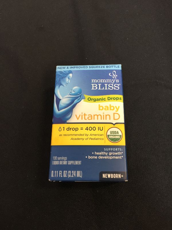 Photo 2 of Mommy's Bliss Organic Drops No Artificial Color, Vitamin D, 0.11 Fl Oz EXP 02.2023