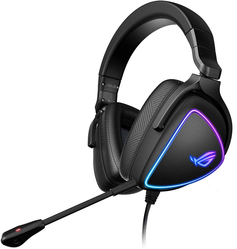 Photo 1 of ASUS ROG Delta S Gaming Headset with USB-C | Ai Powered Noise-Canceling Microphone | Over-Ear Headphones for PC, Mac, Nintendo Switch, and Sony Playstation | Ergonomic Design , Black
