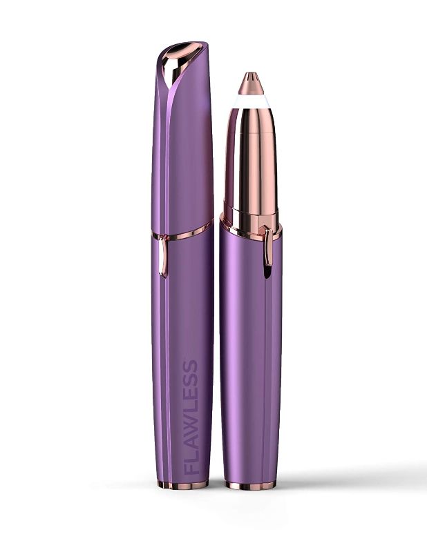 Photo 1 of Finishing Touch Flawless Brows Eyebrow Pencil Hair Remover and Trimmer, Purple
