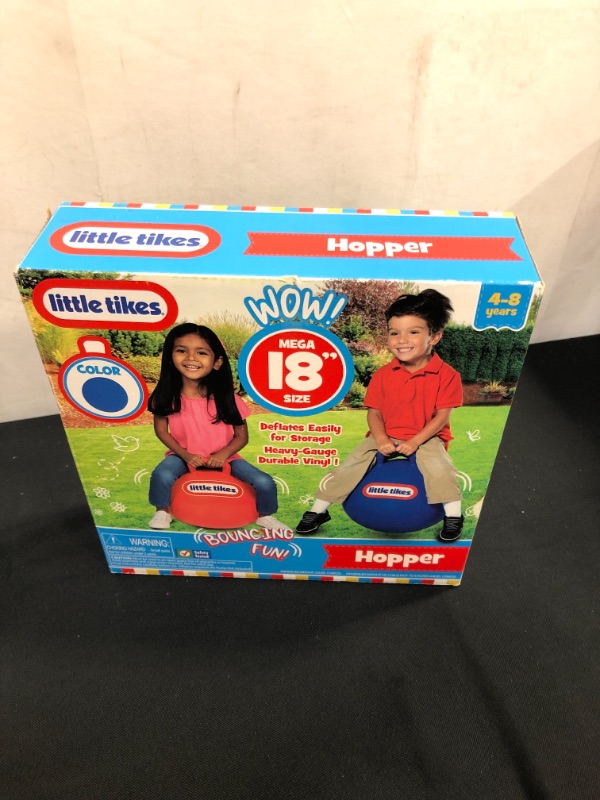 Photo 2 of Little Tikes Bouncing Fun! Blue Hopper 9301B - Mega 18" Inflatable Heavy Gauge Durable Vinyl Ball - Deflates Easily for Storage -  for Kids Ages 4-8 - sealed 
