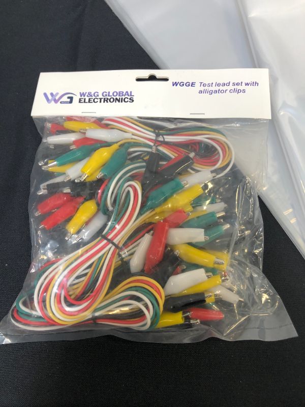 Photo 2 of WGGE WG-026 10 Pieces and 5 Colors Test Lead Set & Alligator Clips,20.5 inches (5 Pack)
