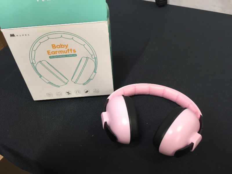 Photo 2 of Mumba Baby Ear Protection Noise Cancelling Headphones, Pink SIZE 3 MONTHS-2 YEARS OLD
