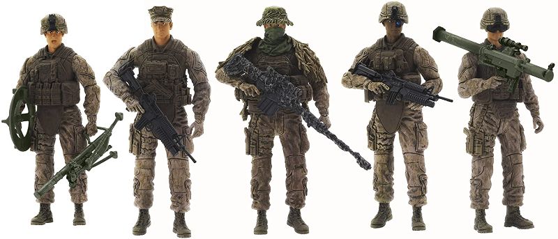 Photo 1 of Elite Force Marine Recon Action Figures – 5 Pack Military Toy Soldiers Playset | Realistic Gear and Accessories – Sunny Days Entertainment
