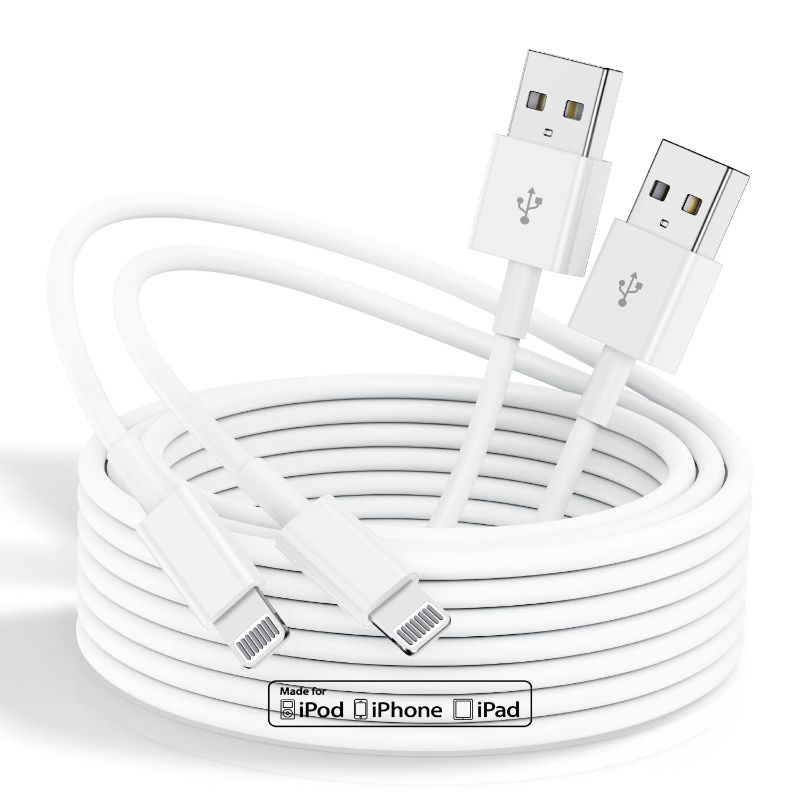 Photo 1 of Apple MFI Certified] iPhone Charger Cable 10 Ft, QZIIW 2Pack Long USB A to Lightning Cable 10 Feet,Apple Charging Power Cord 10 Foot for iPhone 13 12 11 Pro Max Mini XR XS X 9 8 7Plus 6 6s ipad
