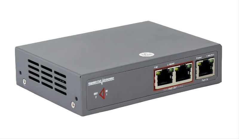 Photo 1 of Gigabit PoE Extender 1 in 2 Ports Work with PoE Switch PoE Injector, 30W PoE+ Supports IEEE 802.3af/at Repeater
