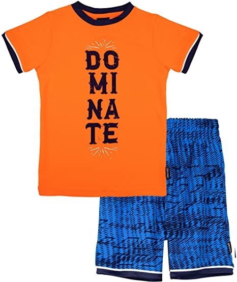 Photo 1 of Spalding boys Crewneck Vibrant Orange 2 pc Set 5-6