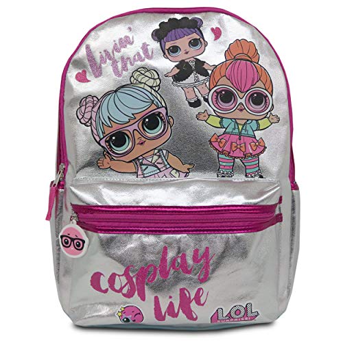 Photo 1 of LOL Dolls Girl’s Backpack with Glitter Print and Zipper Details