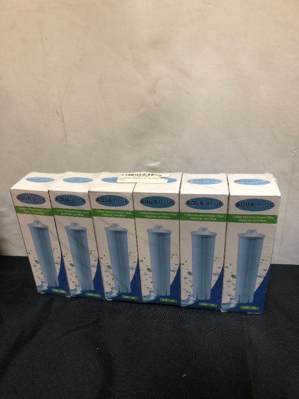 Photo 2 of Aqua Blue filter compatible with Jura Clearyl Blue Water Filter Cartridge Part 71455 NSF Certified 6-PACK
