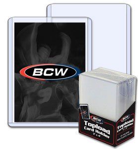 Photo 1 of 3" x 4" Topload Card Holder for Standard Trading Cards | Up to 20 pts | 25-Count