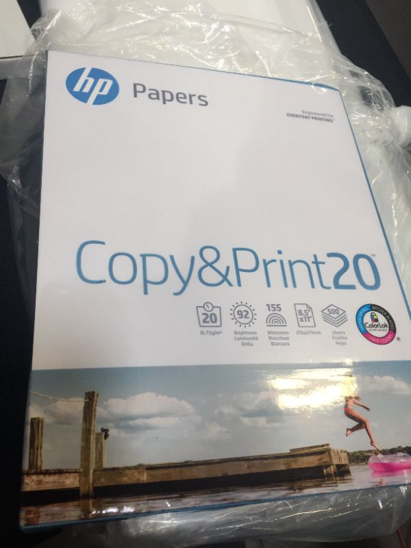 Photo 2 of HP Printer Paper | 8.5 x 11 Paper | Copy &Print 20 lb | 1 Ream - 500 Sheets | 92 Bright | Made in USA - FSC Certified | 200060R
