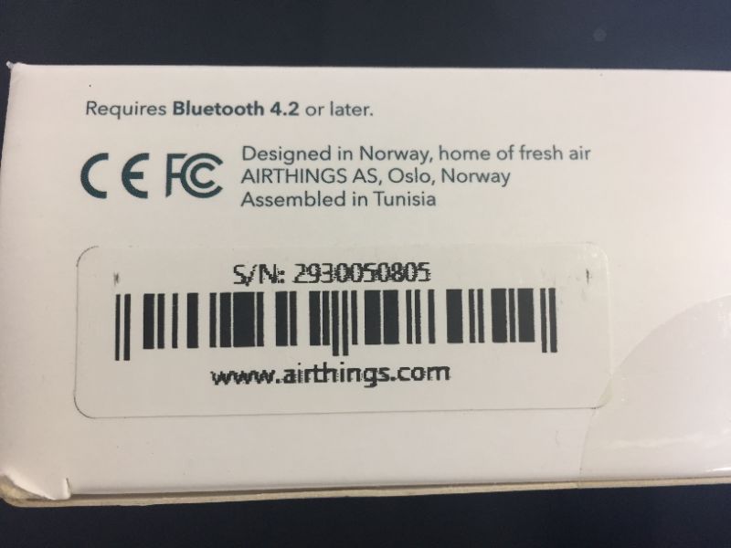 Photo 3 of Airthings 2930 Wave Plus - Radon & Air Quality Monitor (CO2, VOC, Humidity, Temp, Pressure)
